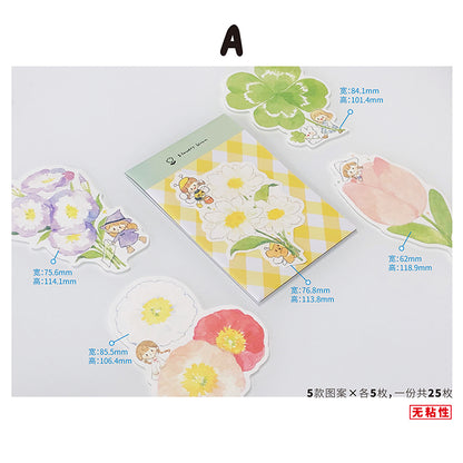 Molinta_Memo Pad Series (More Design) Sakura | Window | Snacks | Drinks | Bread | Animal