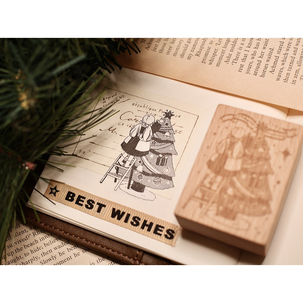 Stamp_Watch-Them Tashan_Christmas Decoration| Tea Party | Milk Tea Bear | Come home | Books Girl