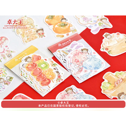 Molinta_Memo Pad Series (More Design) Sakura | Window | Snacks | Drinks | Bread | Animal