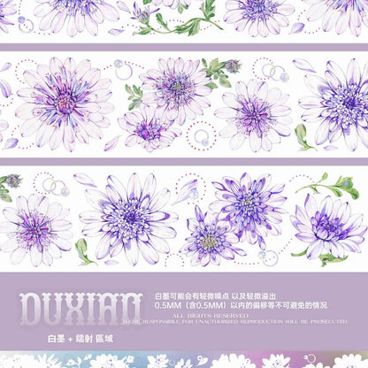 Duxian Studio_Blue Eye Chrysanthemum Clear PET Laser Foil