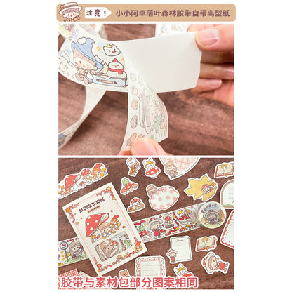 Molinta_Deciduous Forest Sticker Flakes 105mm x 148mm, 50pcs Mushroom