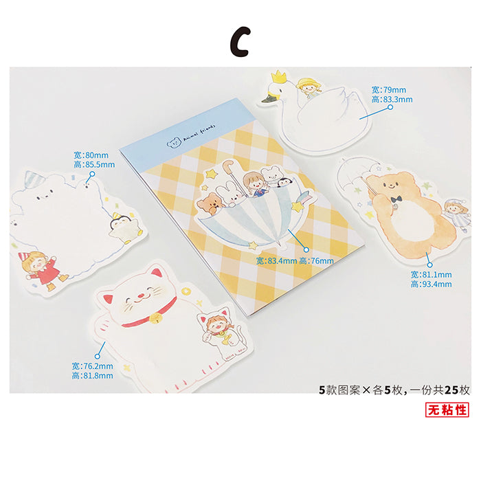 Molinta_Memo Pad Series (More Design) Sakura | Window | Snacks | Drinks | Bread | Animal