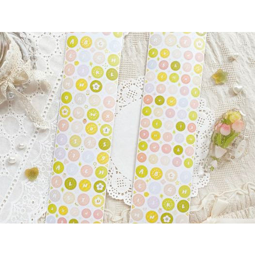 Walnut & Rita_Yellow Letters Dots Pre-Cuts