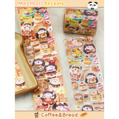 Meatball_Eating Bread Sticker roll