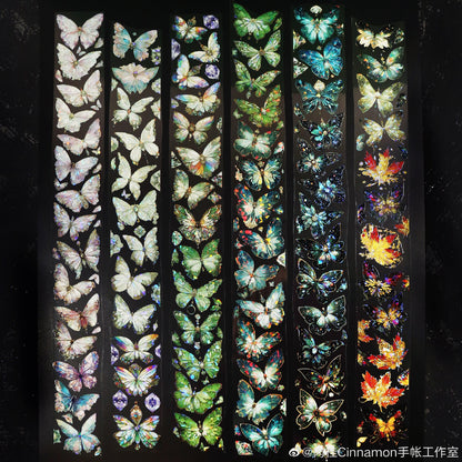 Cinnamon_Dream Butterfly Shell Foil 6cm x 10m, 300cm loop