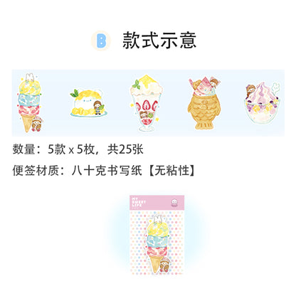 Molinta_Memo Pad Series (More Design) Sakura | Window | Snacks | Drinks | Bread | Animal