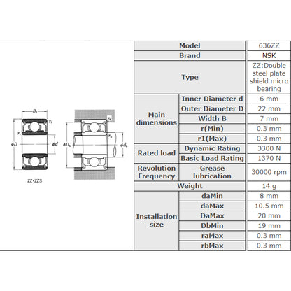 [MICRO]Small Ball Bearings miniature bearing 637ZZ1 638ZZ1 639ZZ