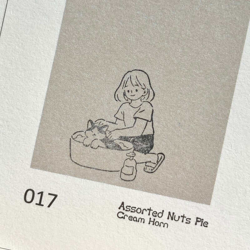 Blankbook _Little Girls Wooden Stamp Series | Cook | Journal | Travel | Shopping | Guitar