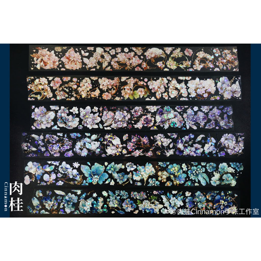 Cinnamon_Sakura Mountain Shell Foil 6cm x 10m, 300cm loop