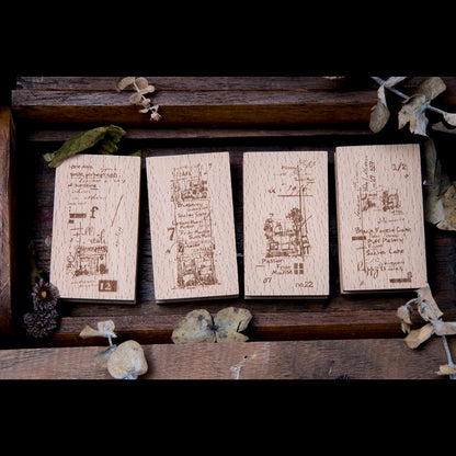 Wooden Stamp_Watch-Them Tashan_Coffee Shop Series