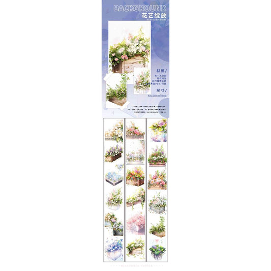 Sami_Floral Blooming_2 meters long 6cm x 2m, 100cm Washi