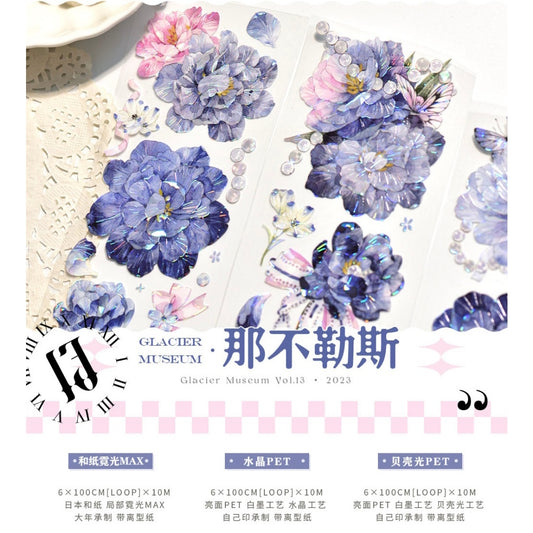 Glacier Museum_Naples | Flowers | Purple Theme | Washi Neon MAX / Shell Foil