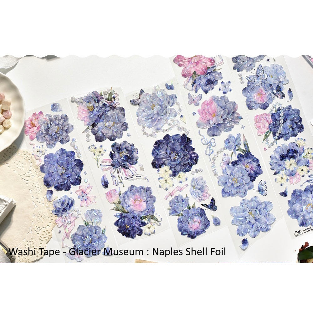 Glacier Museum_Naples | Flowers | Purple Theme | Washi Neon MAX / Shell Foil