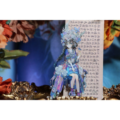 YIMU Studio :Mountain and River girl / Laser Silver Foil & Shell Foil & Clear PET