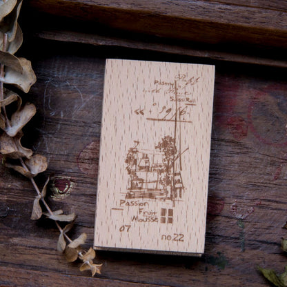 Wooden Stamp_Watch-Them Tashan_Coffee Shop Series