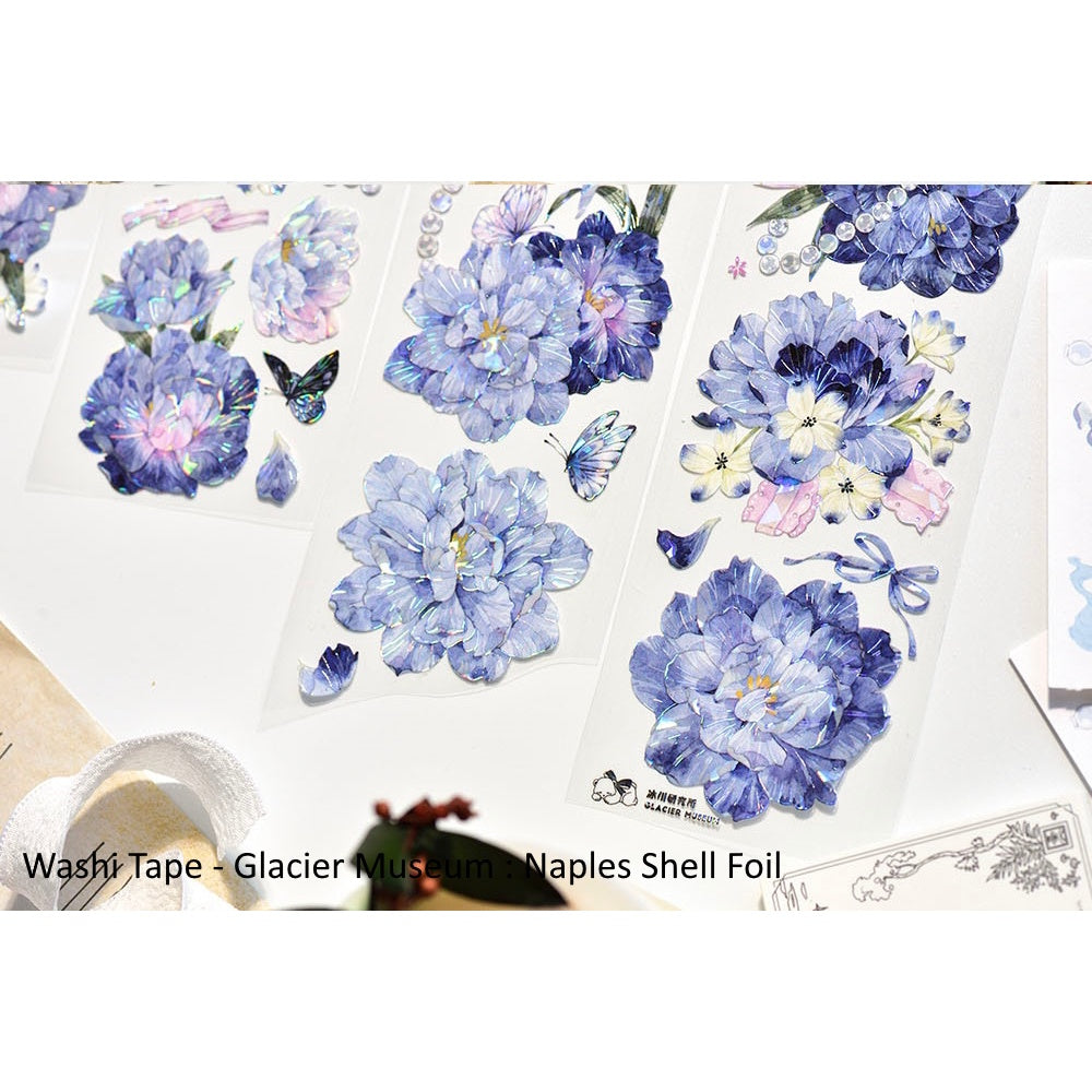 Glacier Museum_Naples | Flowers | Purple Theme | Washi Neon MAX / Shell Foil