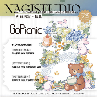 Nagistudio_Go picnic Laser Silver Foil & Washi tape