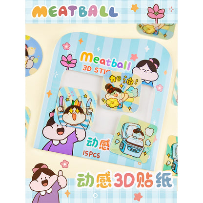 Meatball_Meatball 3D Stickers (indicate design)