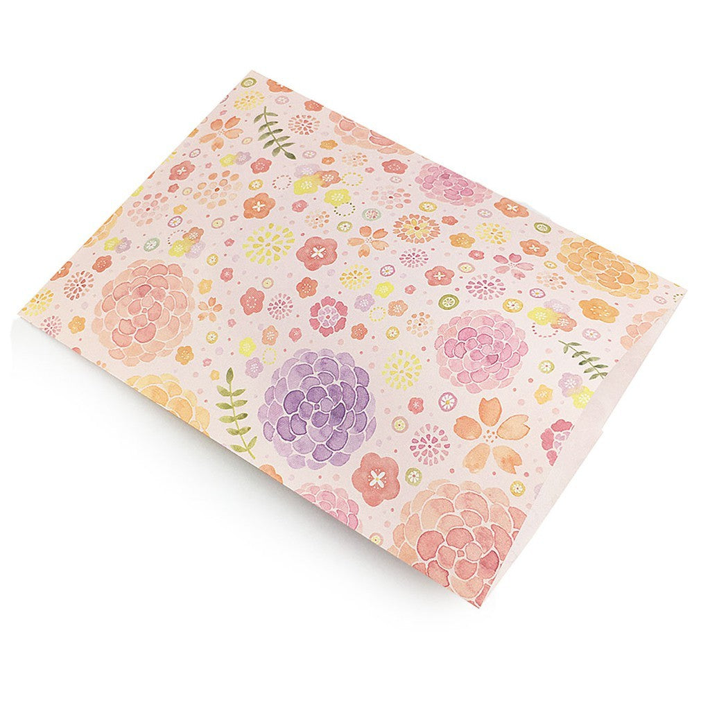 Taiwan_Paper Bag_Stroll along the flower path Paper Bag 100pcs per pack /Flower Cute Gift Bag