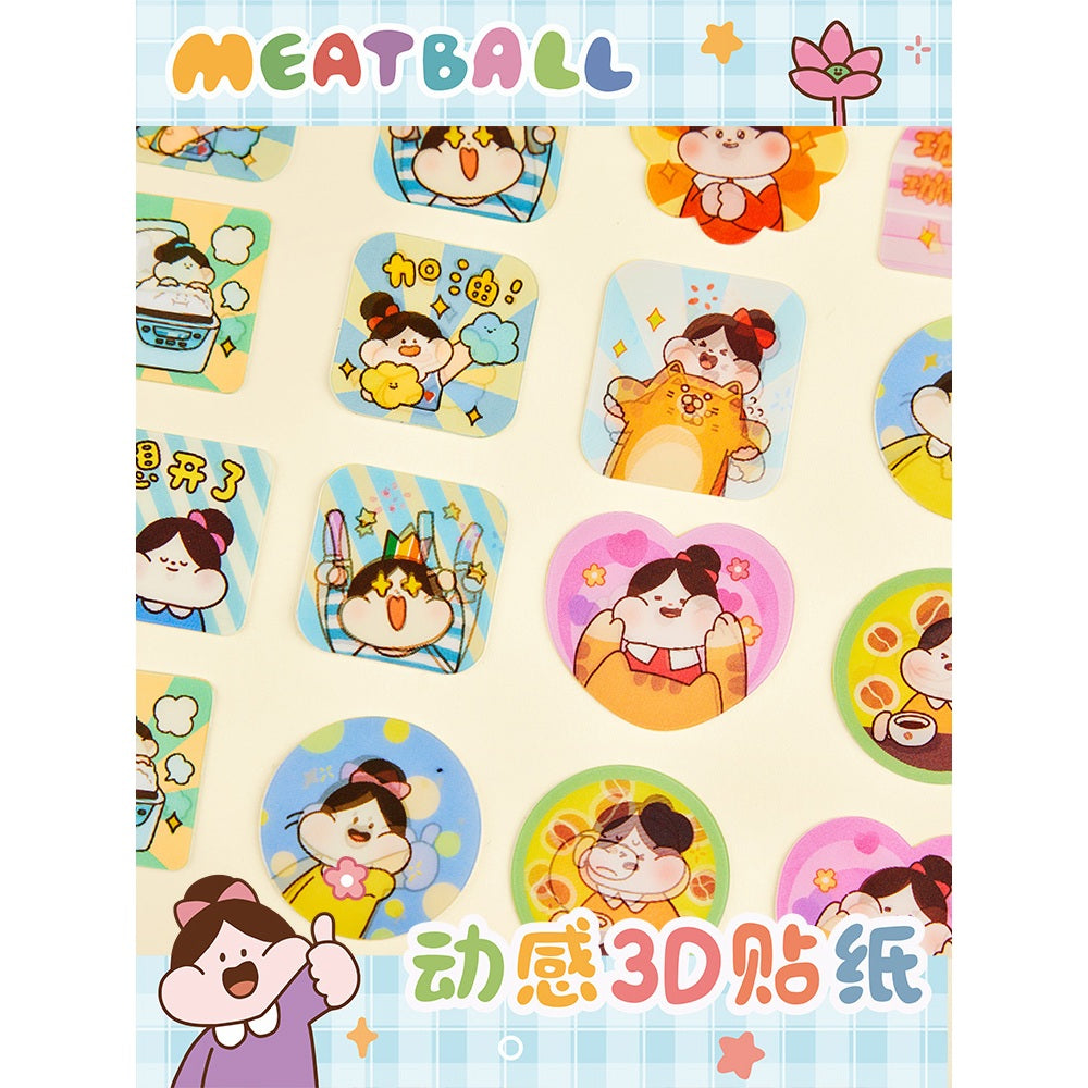 Meatball_Meatball 3D Stickers (indicate design)