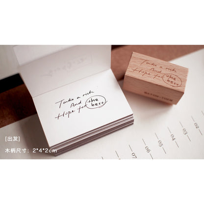 Wooden Stamps_Watch-Them TaShan_Afternoon Tea | Hey Tiger | Little Stationery | Best Wishes