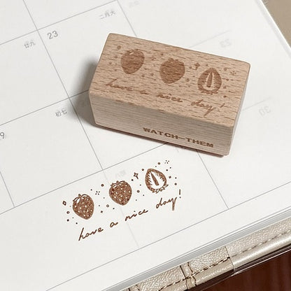 Wooden Stamps_Watch-Them TaShan_Afternoon Tea | Hey Tiger | Little Stationery | Best Wishes