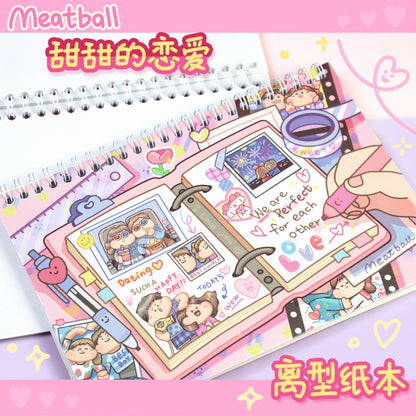 Meatball_Love Diary Sweet Moments Release paper Sticker book