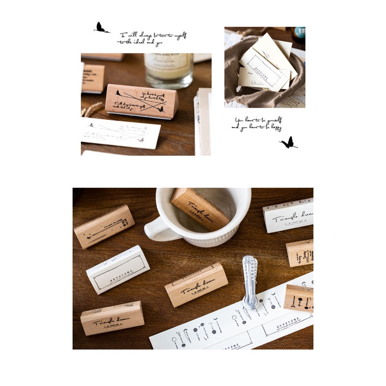 Maru_Triangle Wooden Stamps