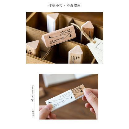 Maru_Triangle Wooden Stamps