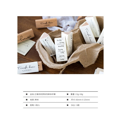 Maru_Triangle Wooden Stamps